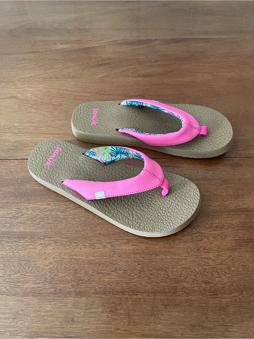 Sanuk Yoga Mat Flip Flop Sandals NWOT - Picture 2 of 9